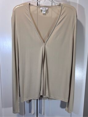 Marvel by La Perla Sheer Cardigan Women IT 46 Beige Tie Back Made in Italy Y2K